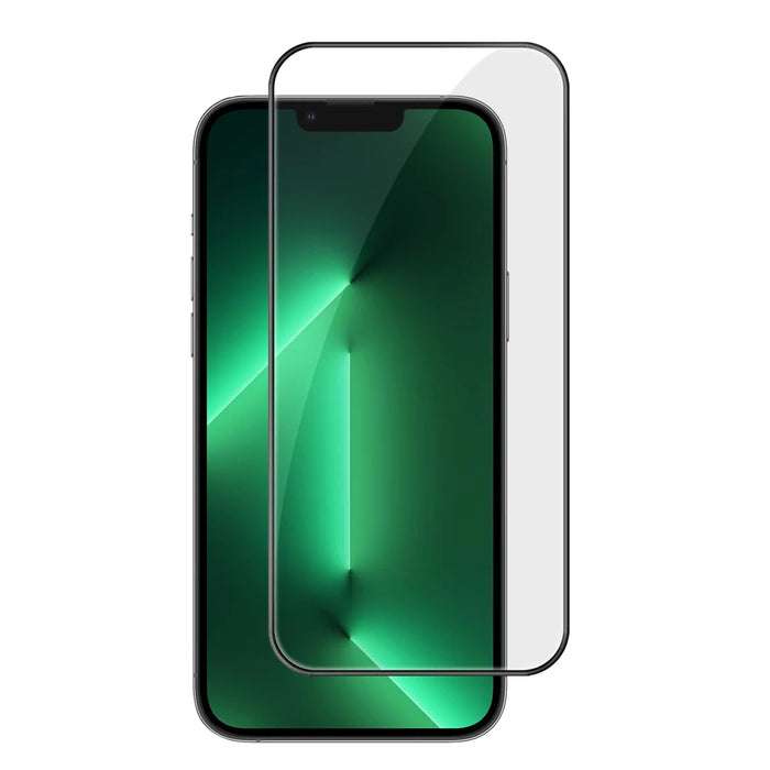 For iPhone 13 Pro Max HD Full Screen Protector Silk Printing Black Edge High Aluminium-silicon Glass Film - As Shown - 1