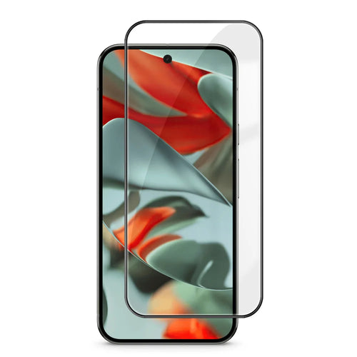 For Google Pixel 9 Pro XL HD Full Screen Protector Silk Printing Black Edge High Aluminium-silicon Glass Film - As Shown - 1