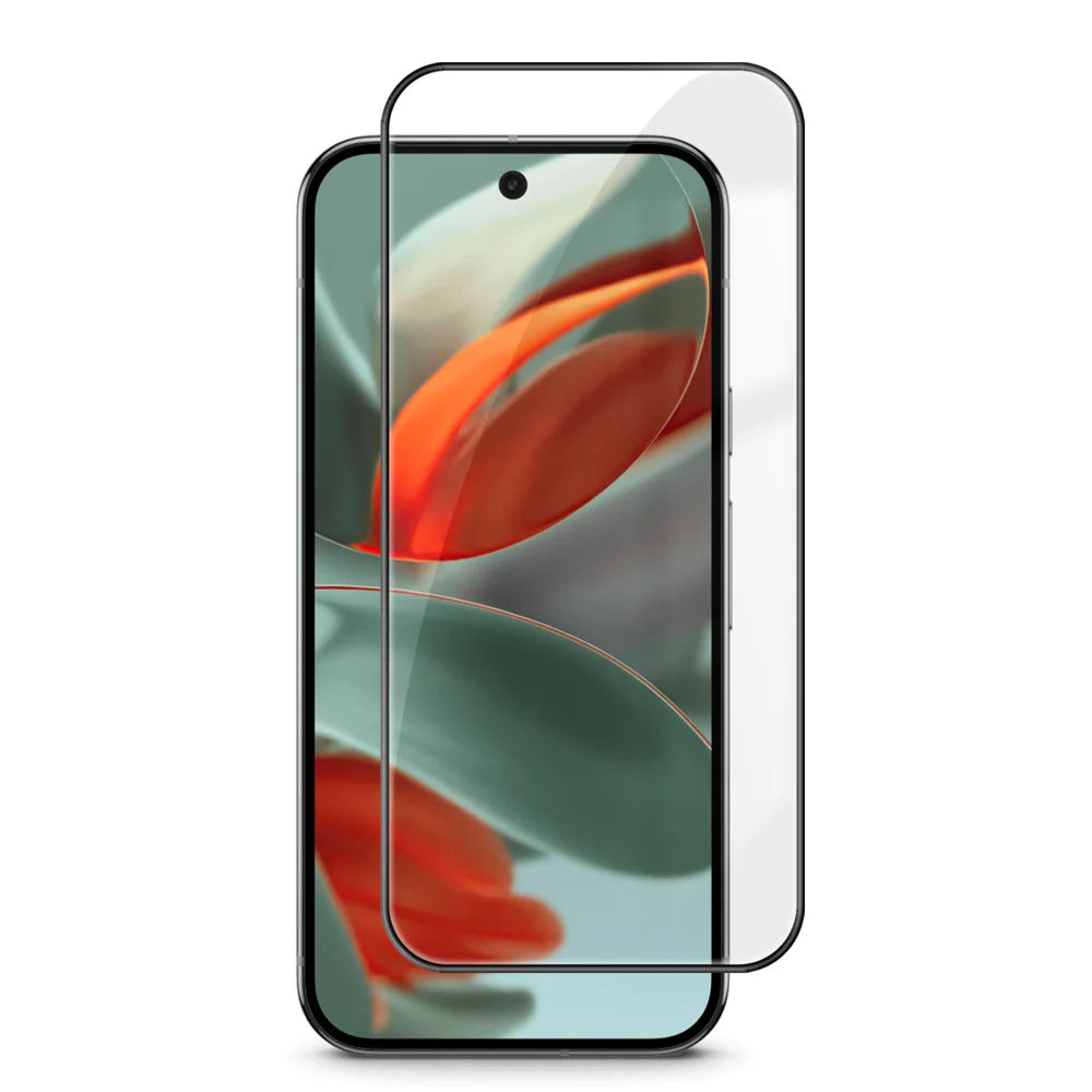 For Google Pixel 9 Pro HD Full Screen Protector Silk Printing Black Edge High Aluminium-silicon Glass Film - As Shown - 1