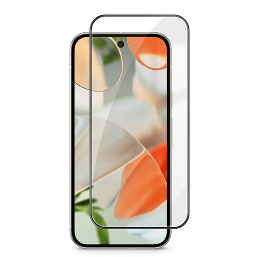 For Google Pixel 9 HD Full Screen Protector Silk Printing Black Edge High Aluminium-silicon Glass Film - As Shown - 1