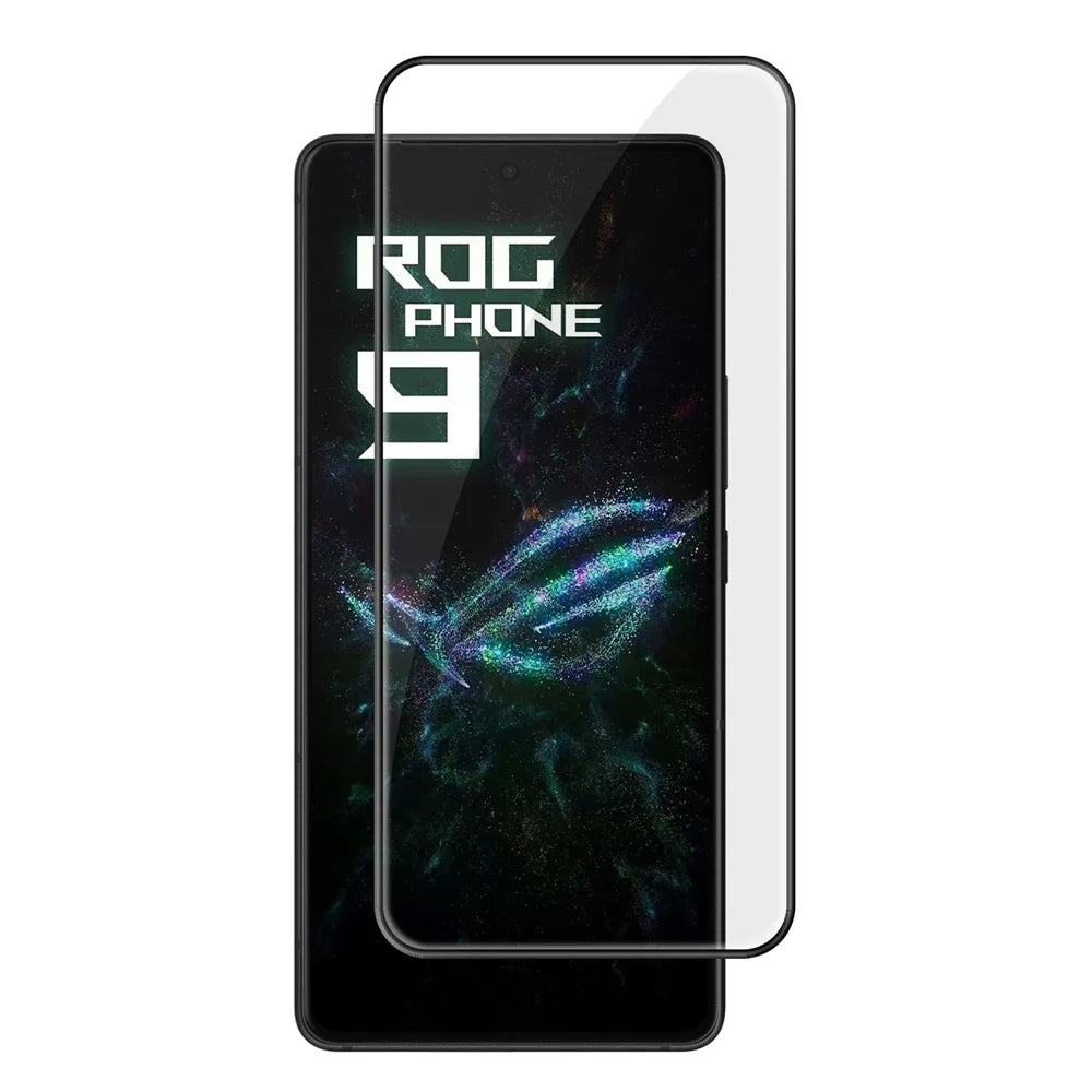 For Asus ROG Phone 9 5G HD Full Screen Protector Silk Printing Black Edge High Aluminium-silicon Glass Film - As Shown - 1