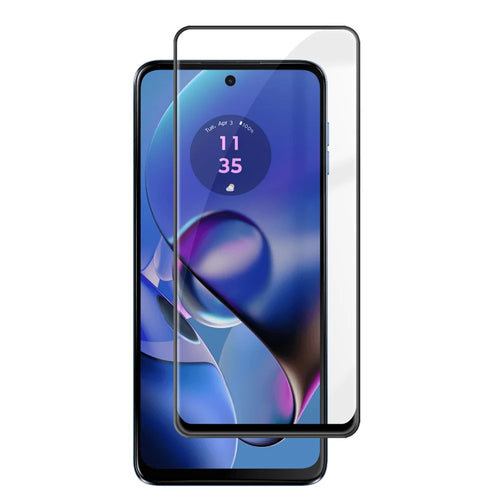 For Motorola Moto G64 5G HD Full Screen Protector Silk Printing Black Edge High Aluminium-silicon Glass Film - As Shown - 1