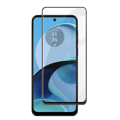 For Motorola Moto G14 4G HD Full Screen Protector Silk Printing Black Edge High Aluminium-silicon Glass Film - As Shown - 1