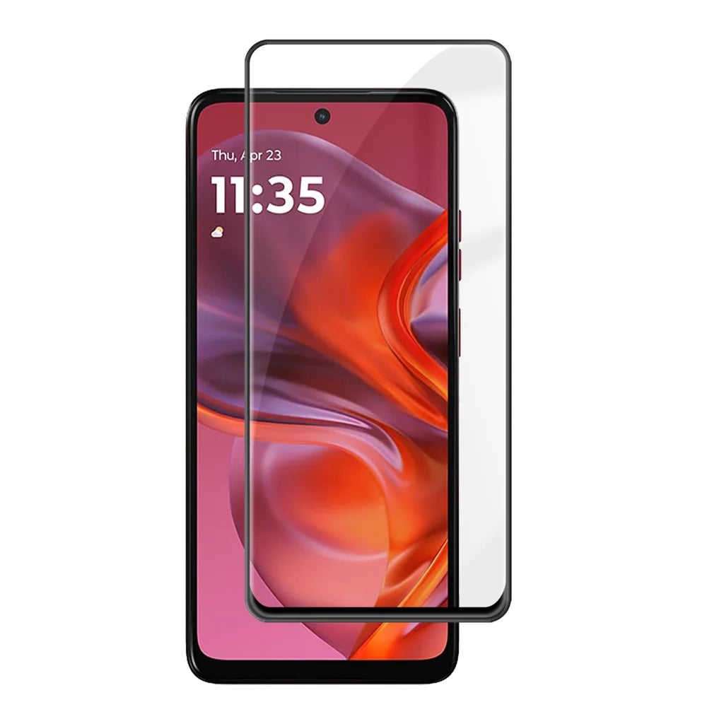 For Motorola Moto G05 4G HD Full Screen Protector Silk Printing Black Edge High Aluminium-silicon Glass Film - As Shown - 1