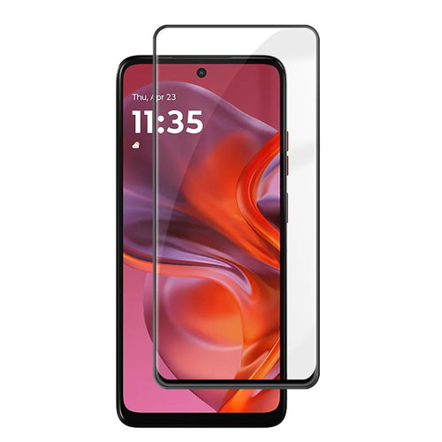 For Motorola Moto G05 4G HD Full Screen Protector Silk Printing Black Edge High Aluminium-silicon Glass Film - As Shown - 1