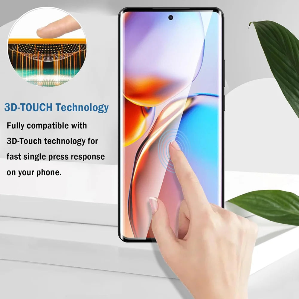 For Motorola Moto G05 4G HD Full Screen Protector Silk Printing Black Edge High Aluminium-silicon Glass Film - As Shown - 4