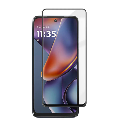For Motorola Moto G (2025) 5G HD Full Screen Protector Silk Printing Black Edge High Aluminium-silicon Glass Film - As Shown - 1