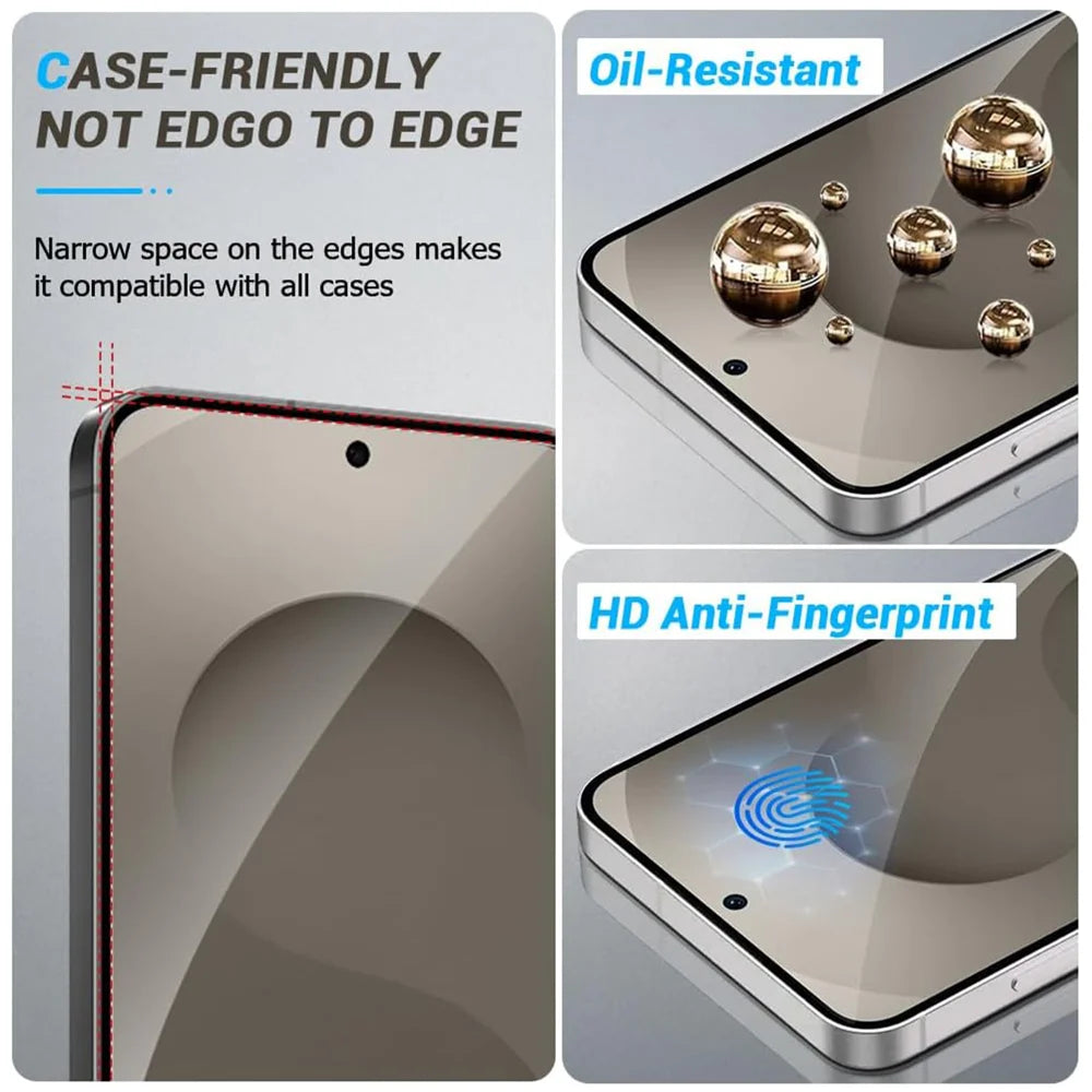 For Samsung Galaxy A56 5G HD Full Screen Protector Silk Printing Black Edge High Aluminium-silicon Glass Film - As Shown - 5