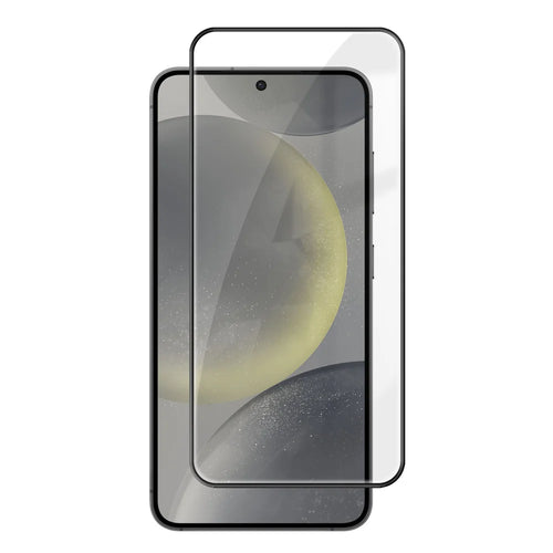 For Samsung Galaxy S24 HD Full Screen Protector Silk Printing Black Edge High Aluminium-silicon Glass Film - As Shown - 1