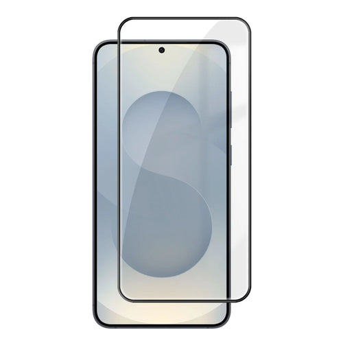 For Samsung Galaxy S25 HD Full Screen Protector Silk Printing Black Edge High Aluminium-silicon Glass Film - As Shown - 1