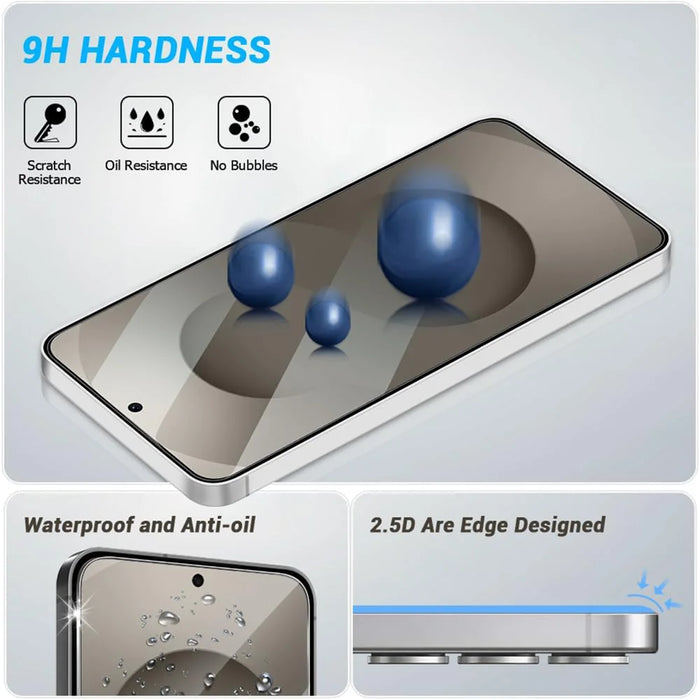 For Samsung Galaxy S26 HD Full Screen Protector Silk Printing Black Edge High Aluminium-silicon Glass Film - As Shown - 2