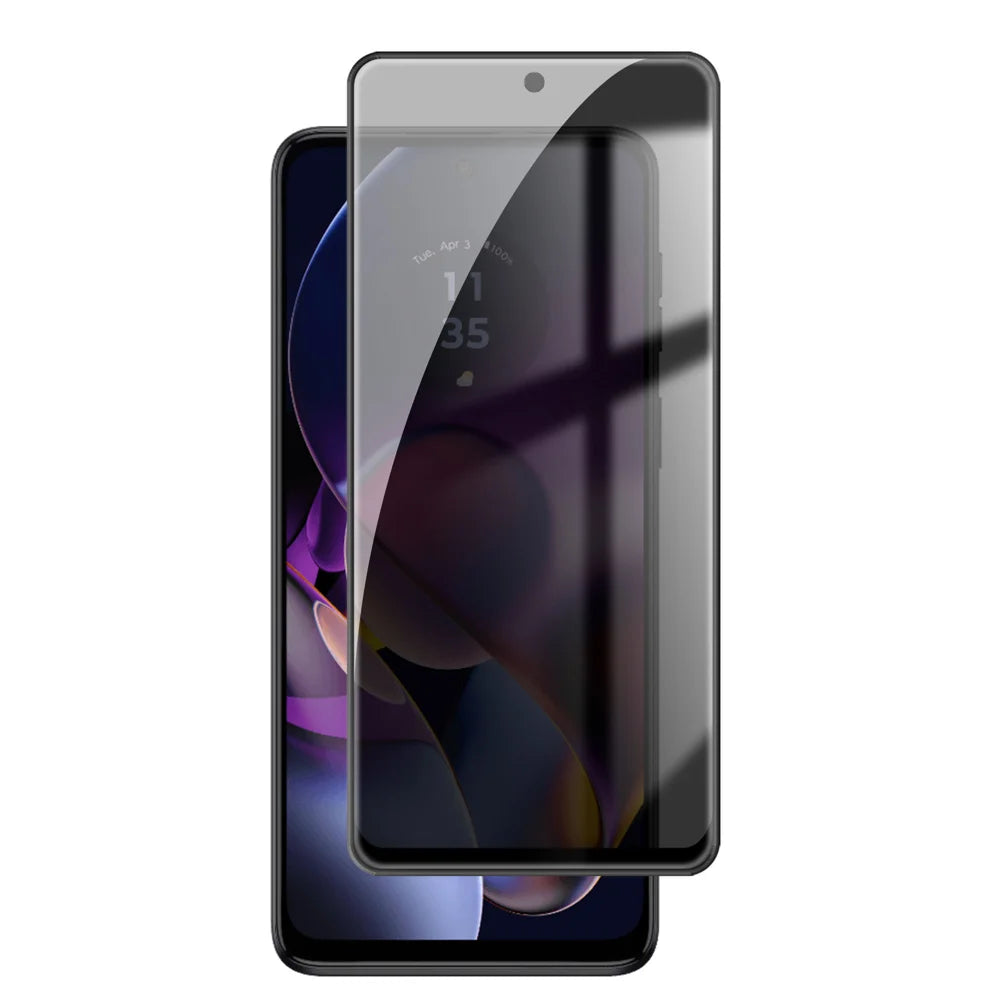For Motorola Moto G54 5G Anti Spy Privacy Full Screen Protector Black Edge High Aluminium-silicon Glass Film - As Shown - 1