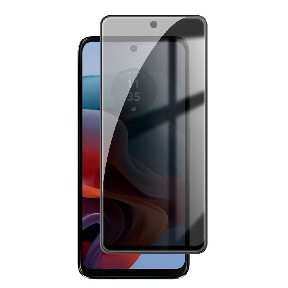 For Motorola Moto G34 5G Anti Spy Privacy Full Screen Protector Black Edge High Aluminium-silicon Glass Film - As Shown - 1