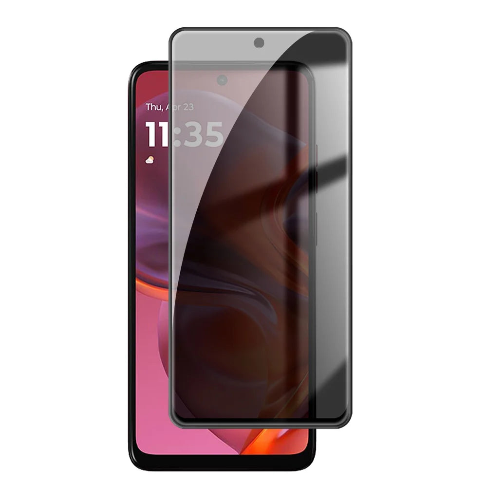 For Motorola Moto G05 4G Anti Spy Privacy Full Screen Protector Black Edge High Aluminium-silicon Glass Film - As Shown - 1