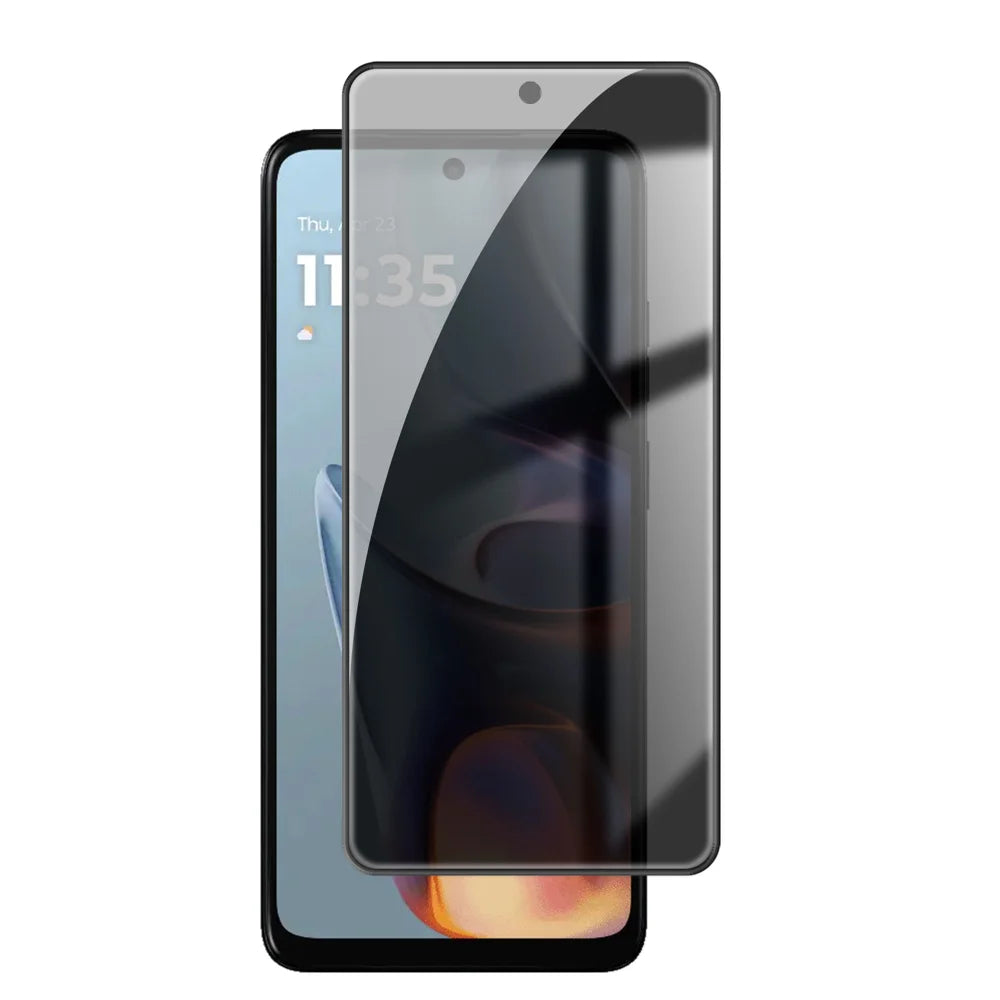 For Motorola Moto E15 4G Anti Spy Privacy Full Screen Protector Black Edge High Aluminium-silicon Glass Film - As Shown - 1