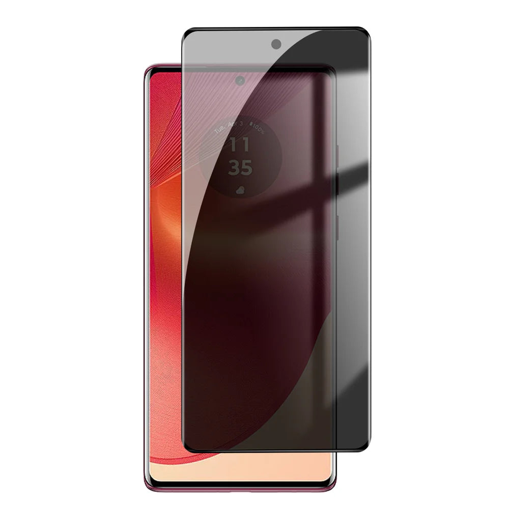 For Motorola Edge 50 Fusion 5G Anti Spy Privacy Full Screen Protector Black Edge High Aluminium-silicon Glass Film - As Shown - 1