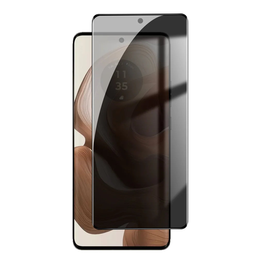For Motorola Edge 50 Ultra 5G Anti Spy Privacy Full Screen Protector Black Edge High Aluminium-silicon Glass Film - As Shown - 1