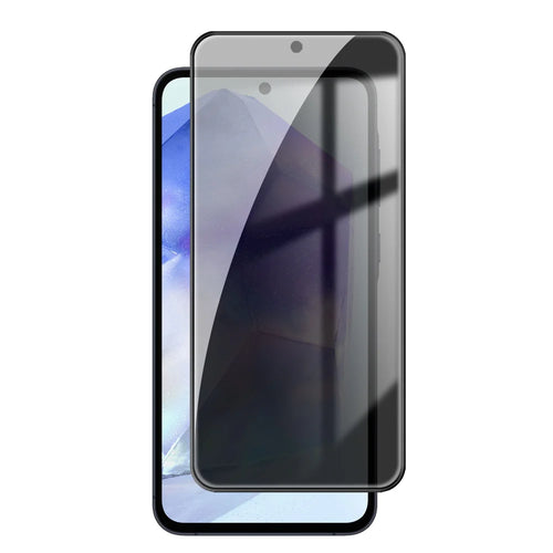 For Samsung Galaxy A55 5G Anti Spy Privacy Full Screen Protector Black Edge High Aluminium-silicon Glass Film - As Shown - 1