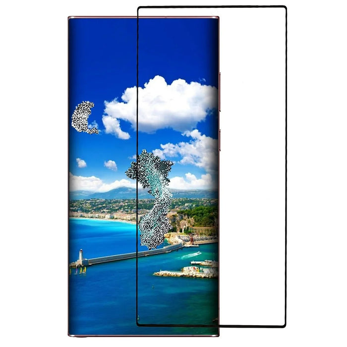 For Samsung Galaxy S23 Ultra 3D Curved Surface Anti-explosion Side Glue Full Coverage HD Clear Tempered Glass Film (Support Fingerprint Unlocking) - 1