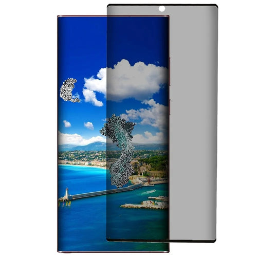Screen Protector for Samsung Galaxy S23 Ultra, 3D Curved Anti-Explosion Anti-Spy Complete Covering Tempered Glass Protective Film (Side Glue) - 1