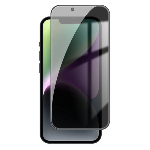For iPhone 14 Anti Spy Privacy Full Screen Protector Black Edge High Aluminium-silicon Glass Film - As Shown - 1