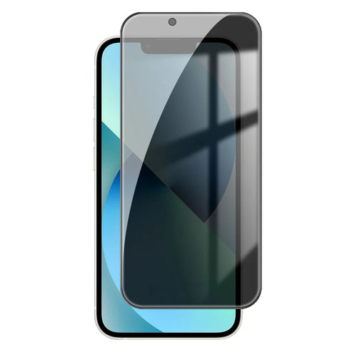 For iPhone 13 Anti Spy Privacy Full Screen Protector Black Edge High Aluminium-silicon Glass Film - As Shown - 1