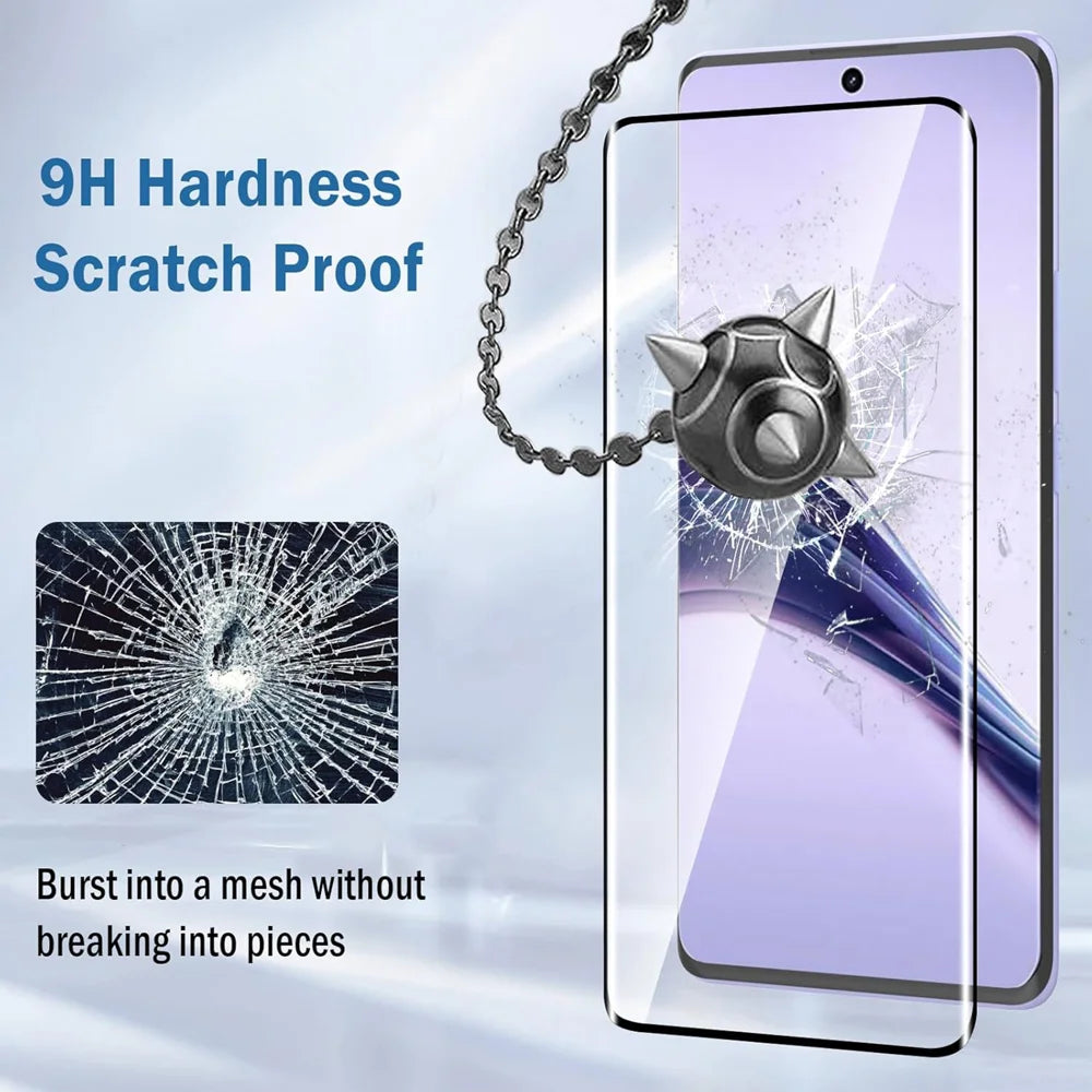 For Realme 15 Pro 5G HD Full Screen Protector Silk Printing Black Edge High Aluminium-silicon Glass Film - As Shown - 2