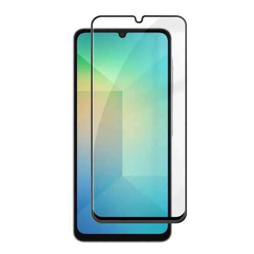 For Samsung Galaxy A06 5G HD Full Screen Protector Silk Printing Black Edge High Aluminium-silicon Glass Film - As Shown - 1