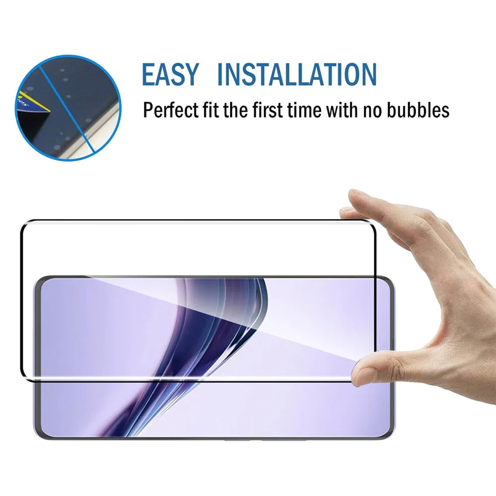 For Realme 15 5G HD Full Screen Protector Silk Printing Black Edge High Aluminium-silicon Glass Film - As Shown - 7
