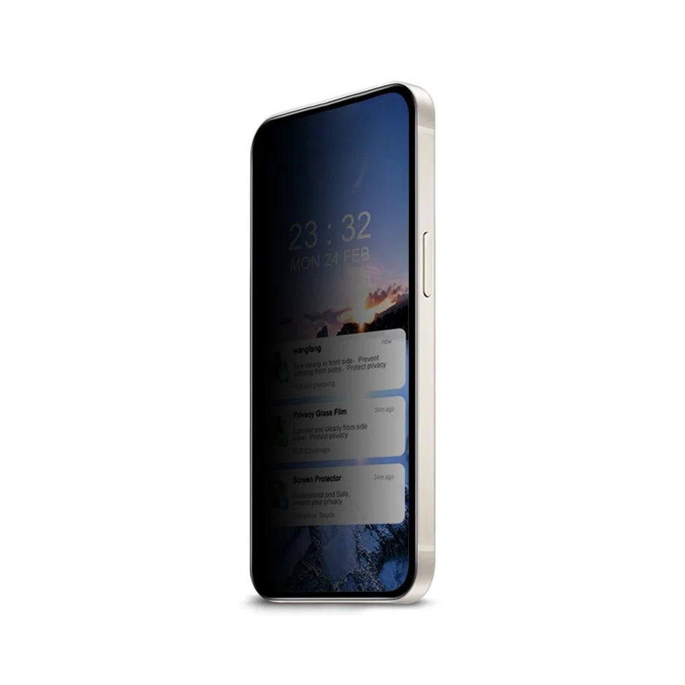 For Samsung Galaxy A37 5G Tempered Glass 360° Privacy Full Screen Protector Arc Edge Anti Peep Film - 3