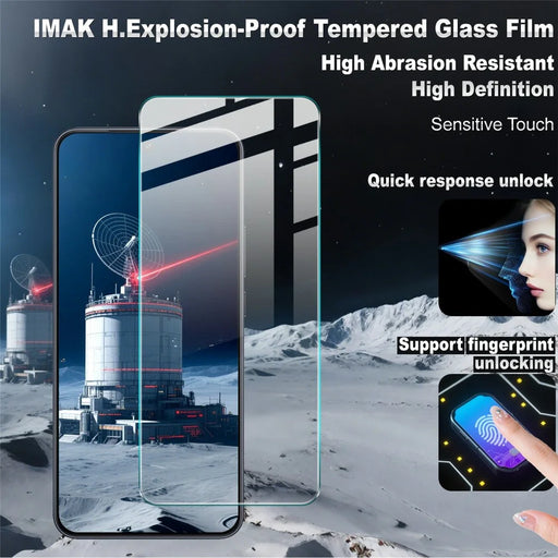 IMAK H Series For vivo Y500 Pro 5G Screen Protector Tempered Glass Film (Not Complete Coverage) (Fingerprint Unlock) - 2