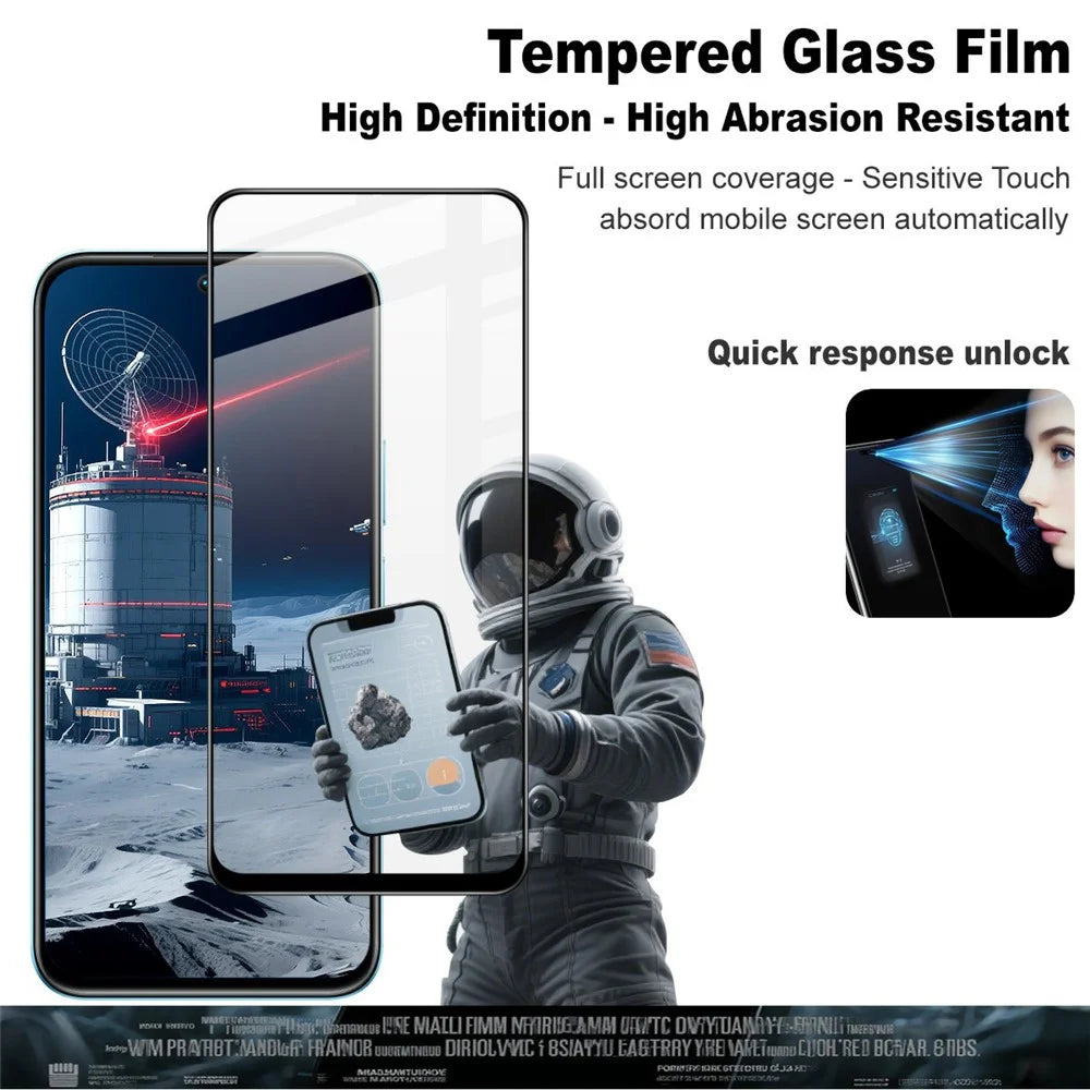 IMAK Pro+ Series Tempered Glass For Realme C85 5G  /  15x (India) 5G Full Screen Protector Sensitive Touch Film - 2