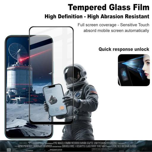 IMAK Pro+ Series Tempered Glass For Realme C85 5G  /  15x (India) 5G Full Screen Protector Sensitive Touch Film - 2