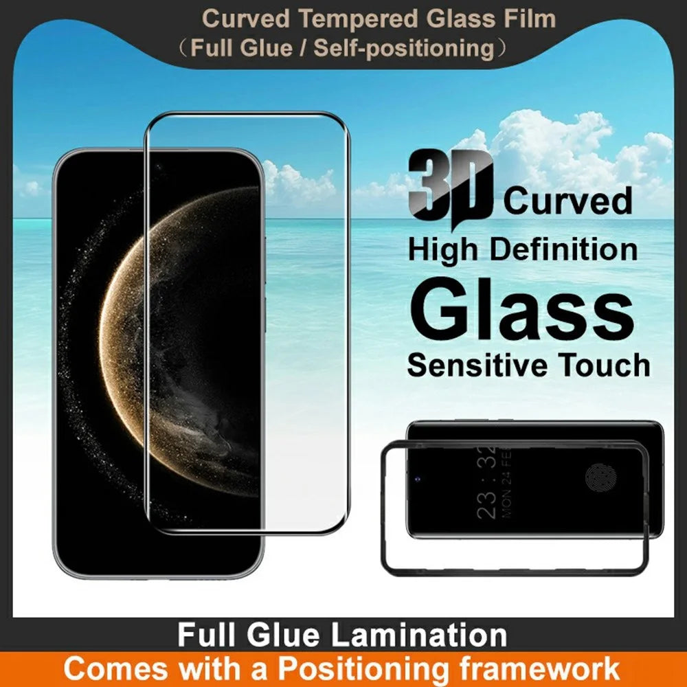 IMAK For Huawei Mate 70 Air Screen Protector Full Glue 3D Curved Tempered Glass Film with Positioning Frame - 3