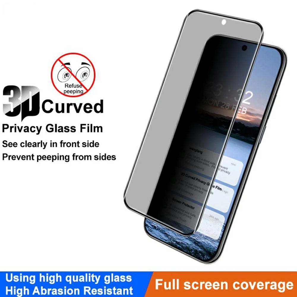 IMAK For Huawei Mate 70 Air Anti Spy Screen Protector Full Cover Side Glue Tempered Glass Film - 4