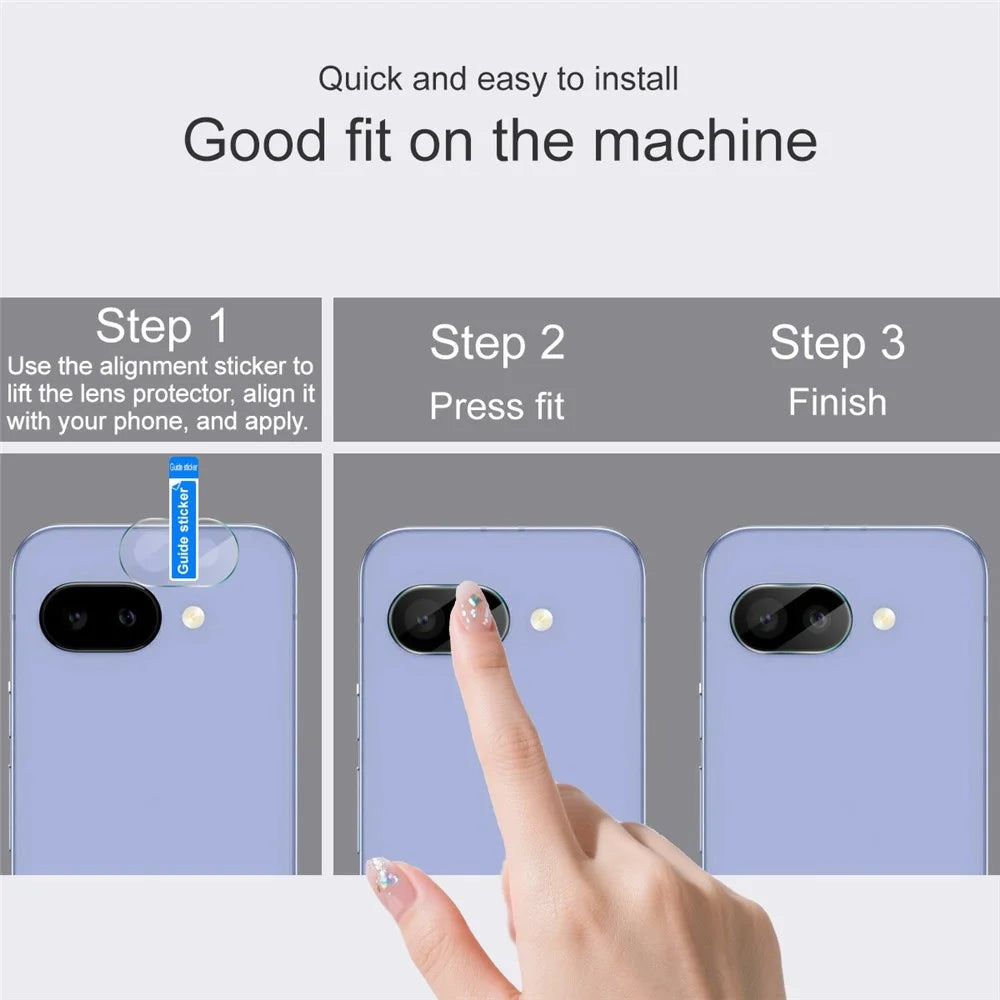 IMAK For Google Pixel 10a Full Coverage Camera Lens Protector Slim Tempered Glass Lens Film - 4