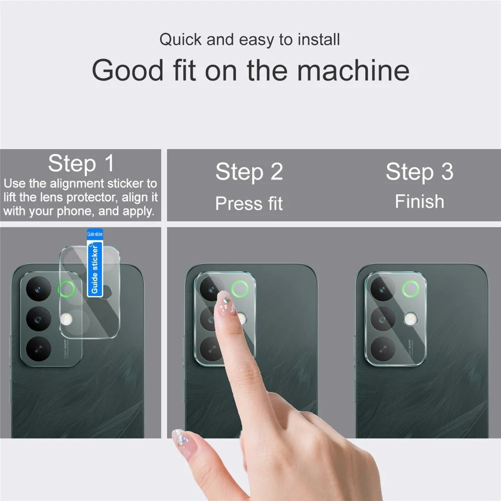 IMAK For Realme C85 5G / C85 Pro 4G / 15x (India) 5G Full Coverage Camera Lens Protector Slim Tempered Glass Lens Film - 4