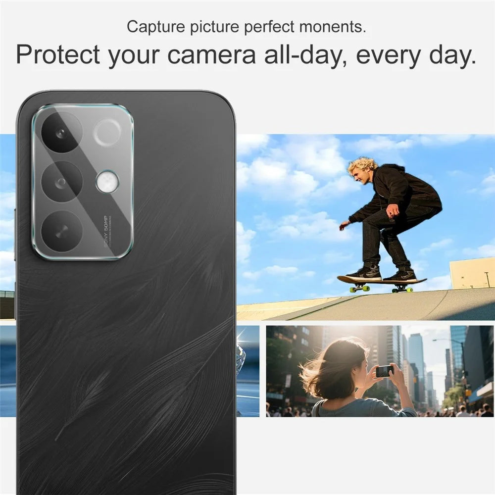 IMAK For Realme C85 5G / C85 Pro 4G / 15x (India) 5G Full Coverage Camera Lens Protector Slim Tempered Glass Lens Film - 5