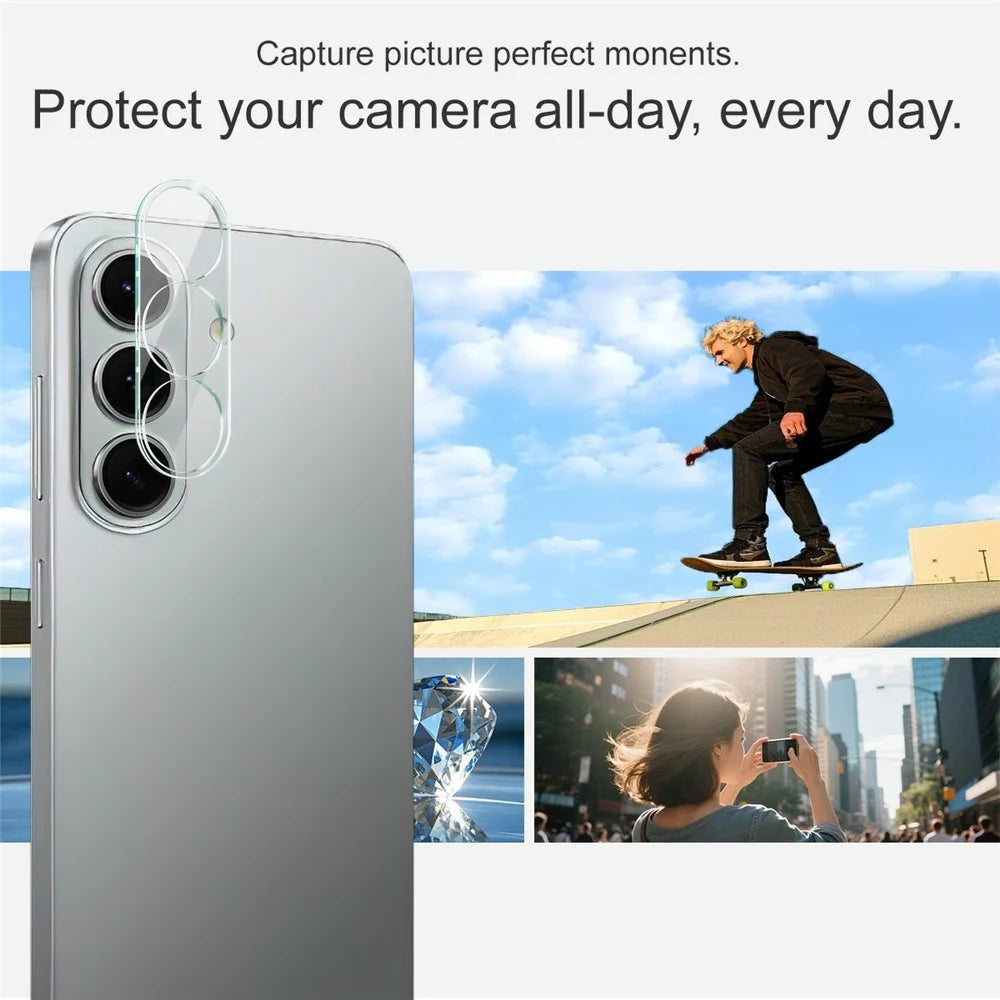 IMAK For Samsung Galaxy S26 Tempered Glass Full Cover Camera Lens Protector + Acrylic Lens Cap - 4