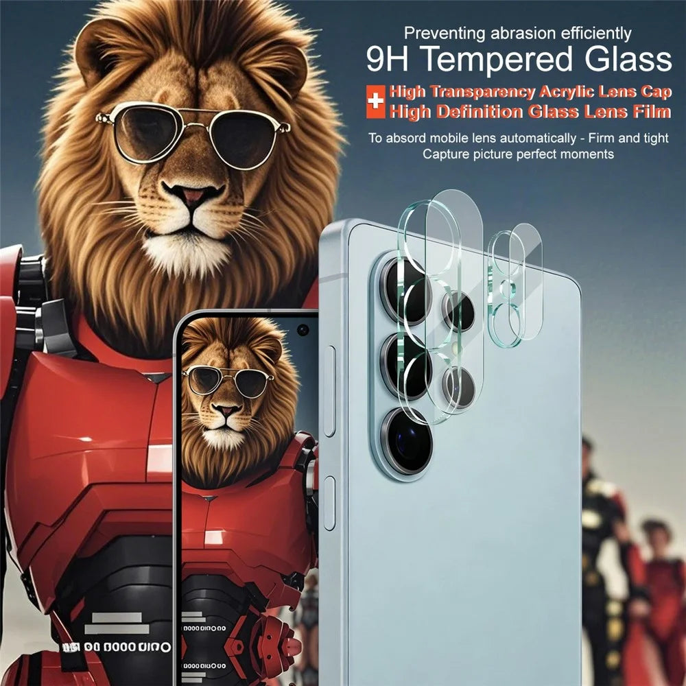 IMAK For Samsung Galaxy S26 Ultra Tempered Glass Full Cover Camera Lens Protector + Acrylic Lens Cap - 3
