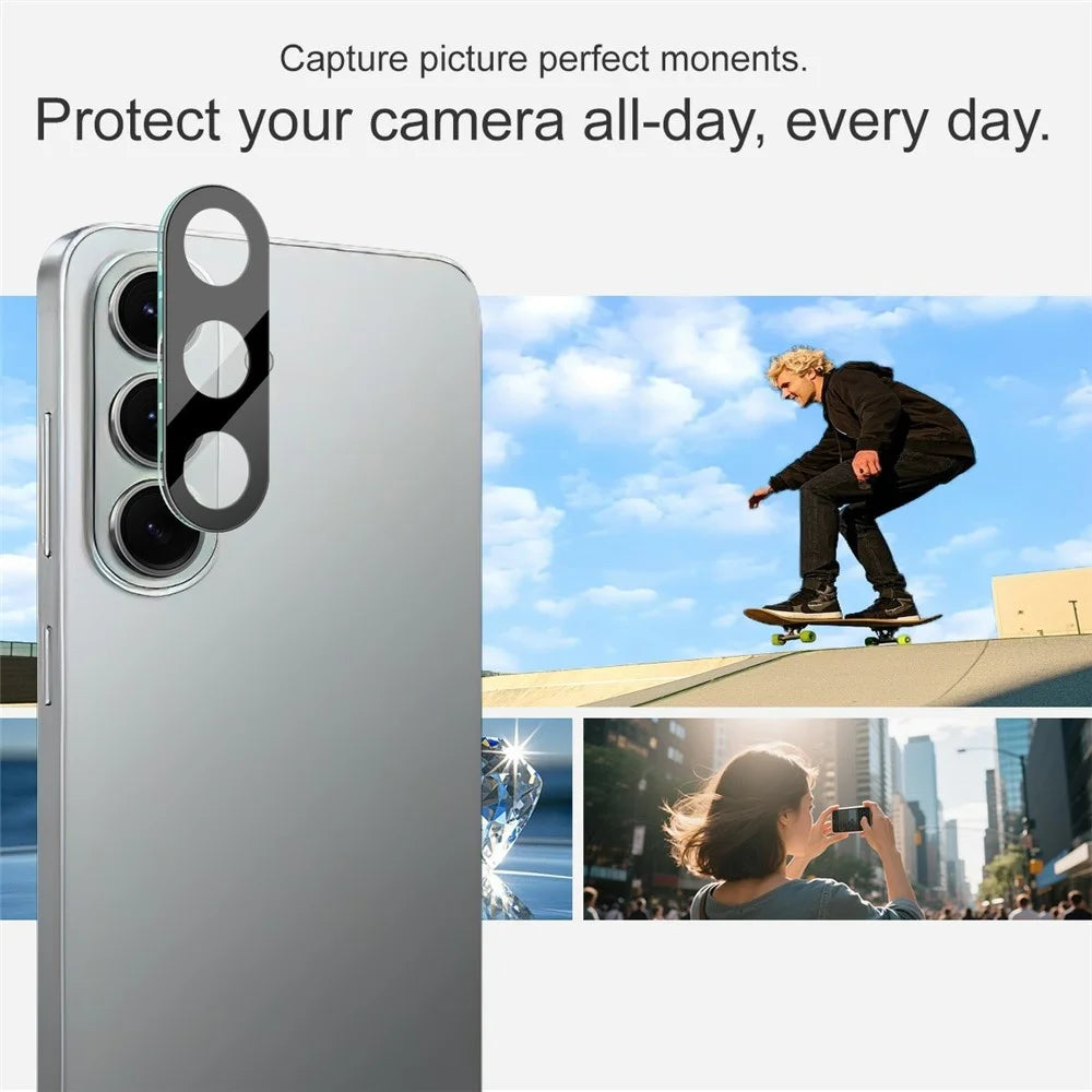 IMAK For Samsung Galaxy S26 Tempered Glass Full Cover Lens Film + Acrylic Cap (Black Version) - 4