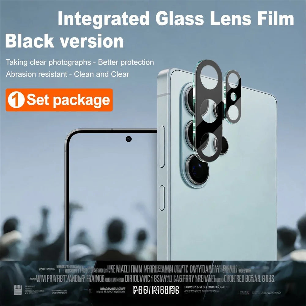 IMAK For Samsung Galaxy S26 Ultra Tempered Glass Full Cover Lens Film + Acrylic Cap (Black Version) - 2