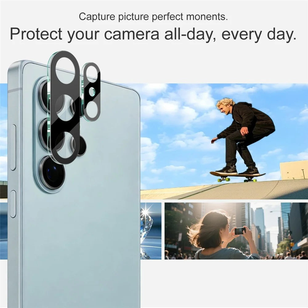 IMAK For Samsung Galaxy S26 Ultra Tempered Glass Full Cover Lens Film + Acrylic Cap (Black Version) - 4