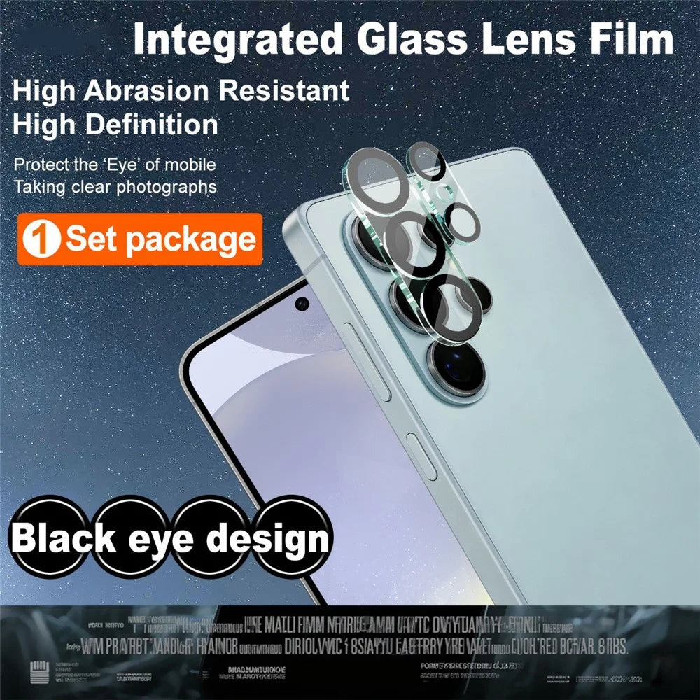 IMAK For Samsung Galaxy S26 Ultra Tempered Glass Camera Lens Protector Acrylic Lens Cap (Black Circle Design) - 2