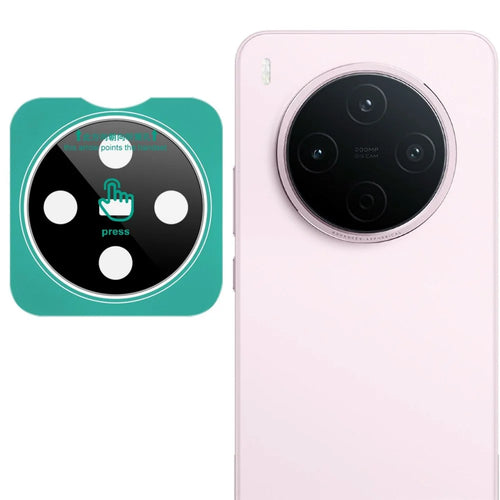 IMAK For vivo Y500 Pro 5G Tempered Glass Full Cover Camera Lens Protector with Self Positioning Frame (Black Version) - 1