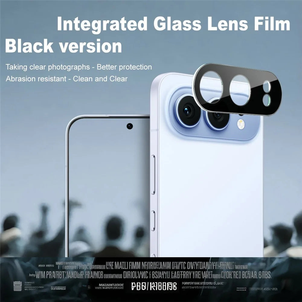 IMAK For Honor 500 5G Tempered Glass Full Cover Lens Film + Acrylic Cap (Black Version) - 2