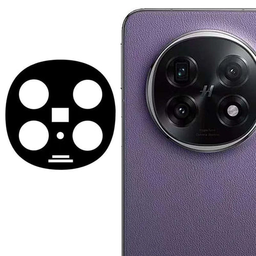 For Oppo Find N5 5G Tempered Glass Lens Protector Silk Printing Camera Lens Film - Black - 1