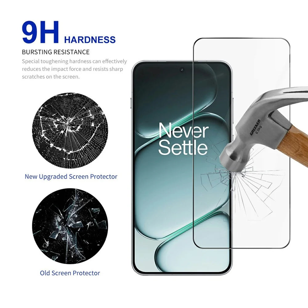 RURIHAI For OnePlus Ace 6 5G Full Screen Protector Full Glue Secondary Hardening High Aluminium-Silicon Glass Film - 3