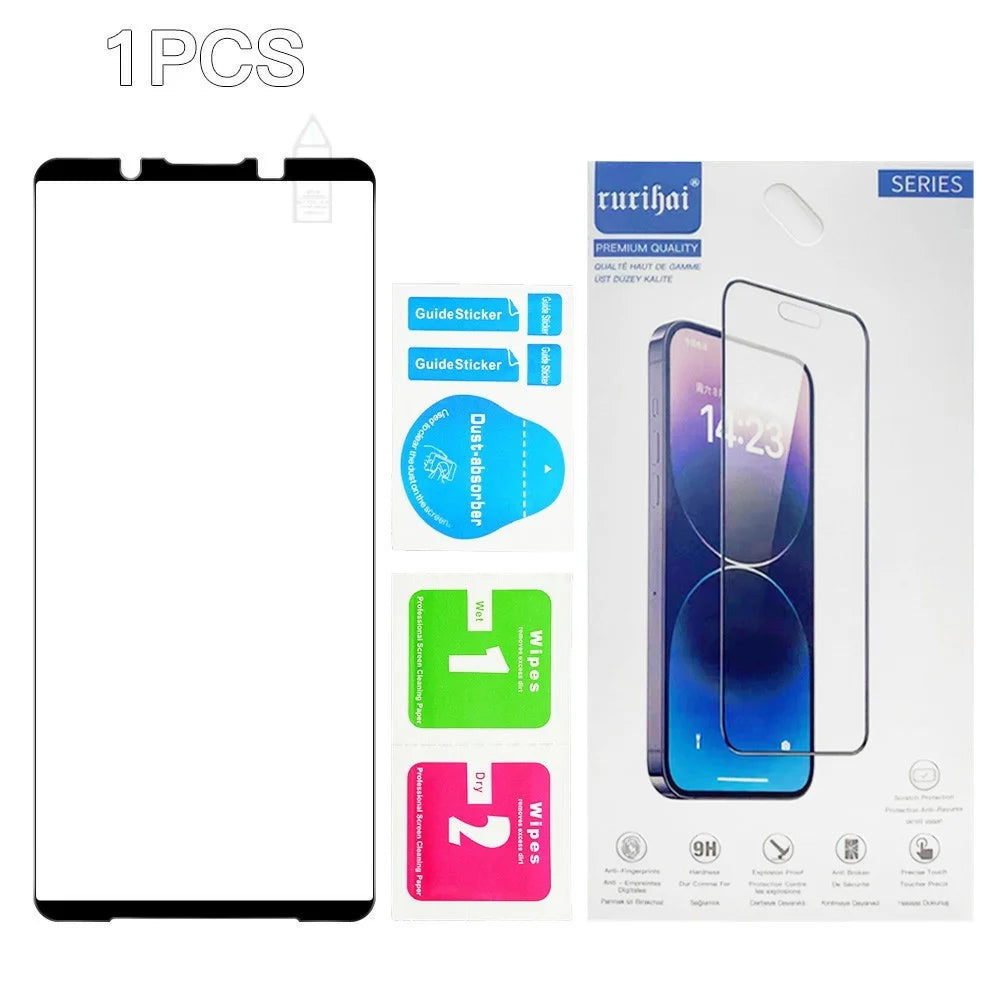 RURIHAI For Sony Xperia 1 VII Full Screen Protector Full Glue Secondary Hardening High Aluminium-Silicon Glass Film - 7