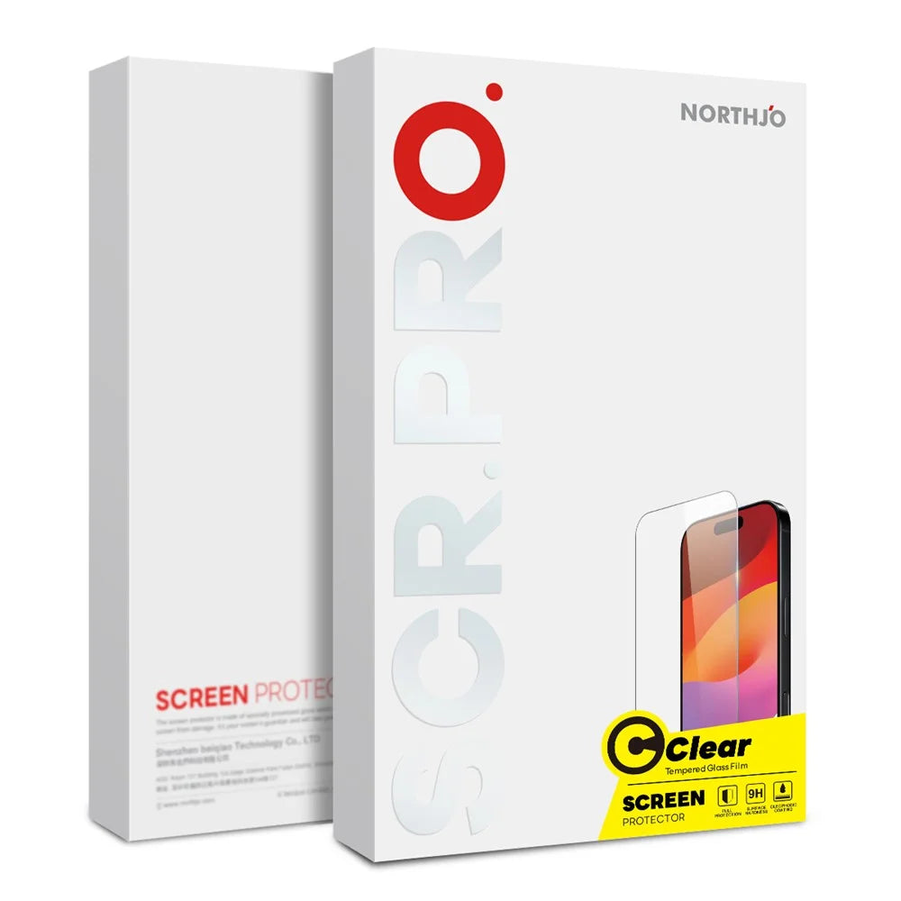 NORTHJO A+ For Samsung	Galaxy A37 5G Screen Protector Clarity 0.3mm 2.5D Tempered Glass Film (NOT Complete Covering) - 4